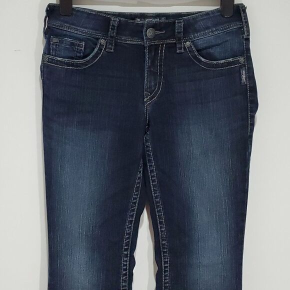 SILVER Suki dark wash mid rise 30x32 boot cut jeans - Picture 1 of 8